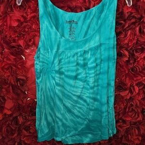 Lucky Tees Girls Turquoise Tank Top Size Large